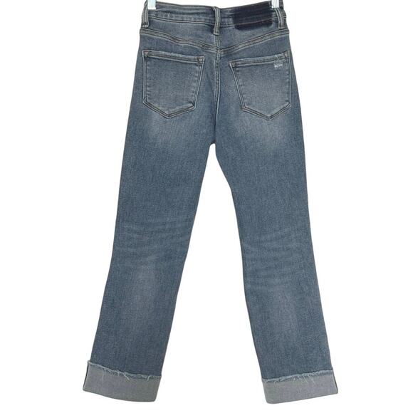 NWOT Lovervet High Rise Medium Wash Distressed Straight Leg Jeans Size 24 - Picture 6 of 12